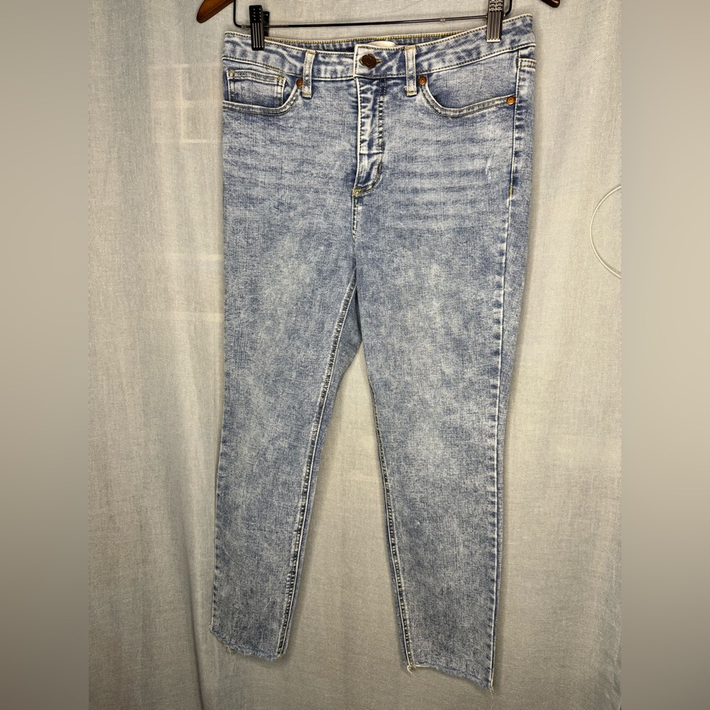 LC Lauren Conrad Light Wash High Rise Skinny Ankle Jeans